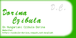 dorina czibula business card
